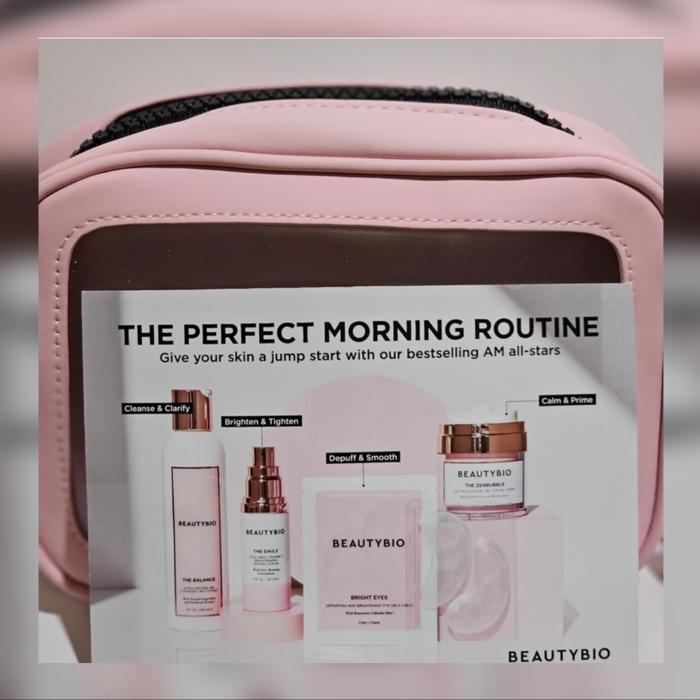 BeautyBio "Perfect Morning Routine" With Case New! - Picture 2 of 9